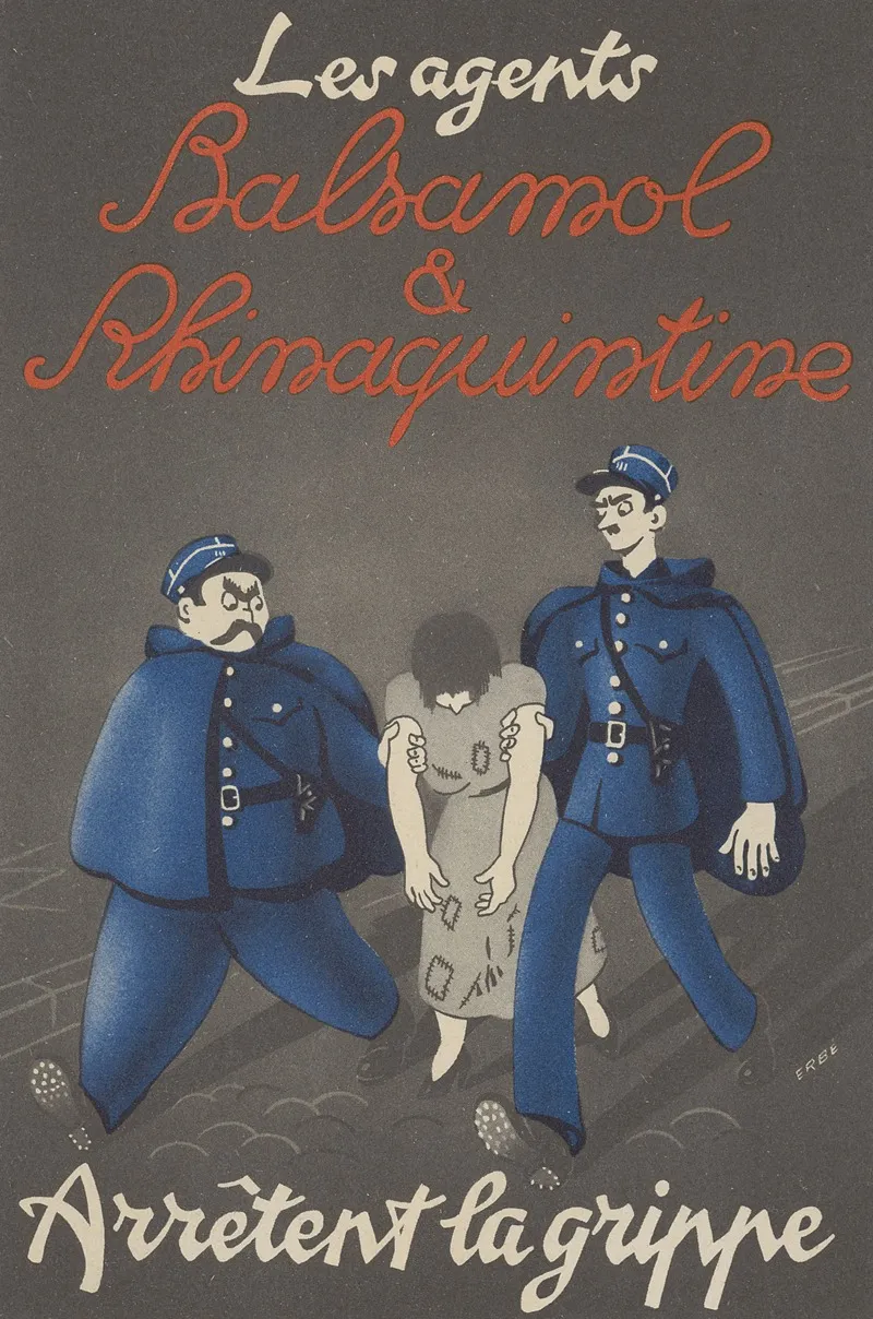 Les Agents Balsamol Rhinaquintine 2 Wall Art by Laboratoires Lescène - High-Resolution Digital Print