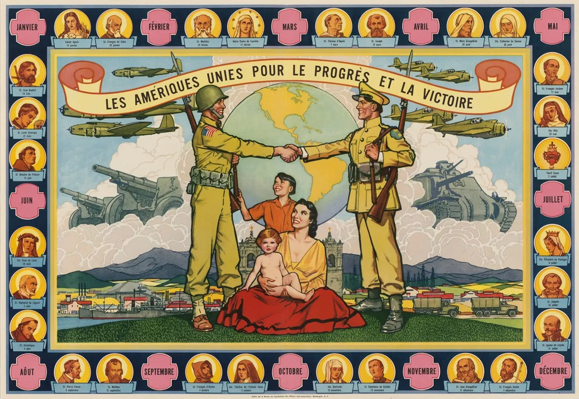 Les Ameriques Unies Pour Le Progres Et La Victoire