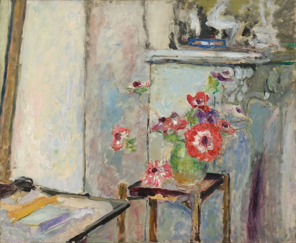 Les Anemones Sur Une Petite Table