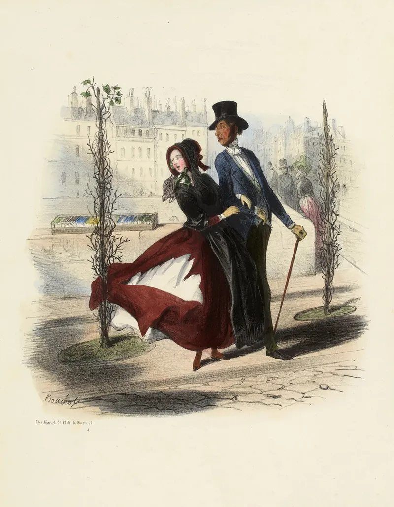 Les Arbres Fagots Des Quais Et Boulevards Wall Art by Frédéric Bouchot - High-Resolution Digital Print