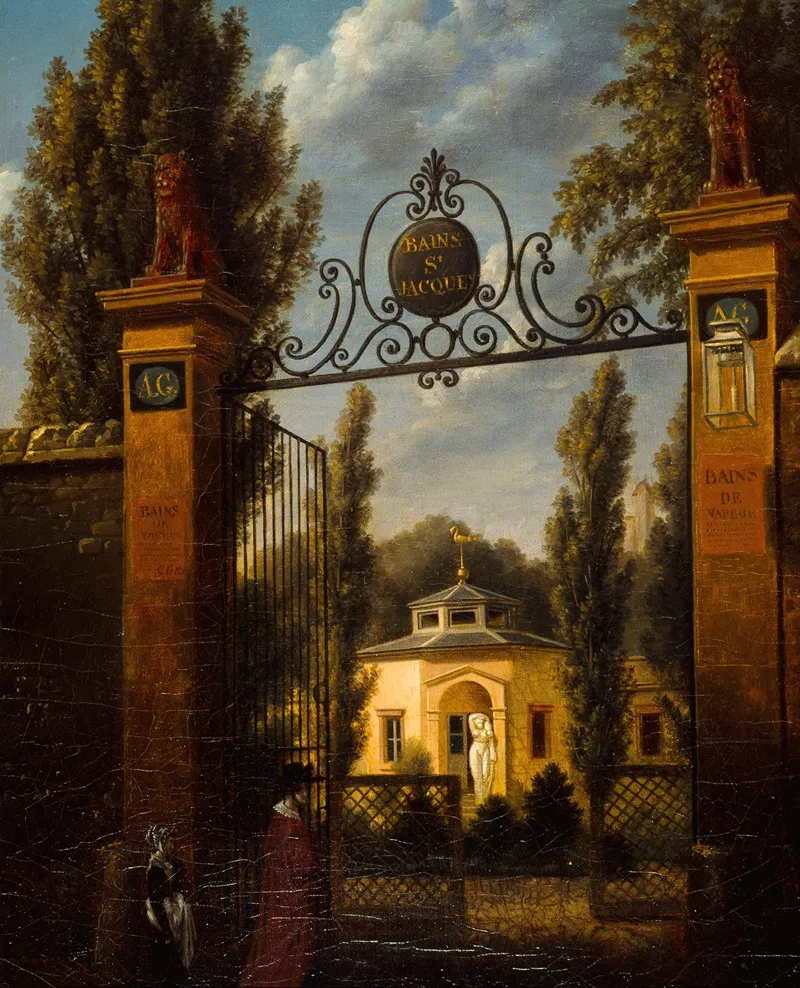 Les Bains Saint Jacques Rue Des Feuillantines Wall Art by G. Lettié - High-Resolution Digital Print
