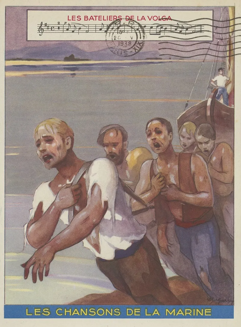 Les Bateliers De La Volga Cabargol Bi Citrol Wall Art by G. Garry - High-Resolution Digital Print