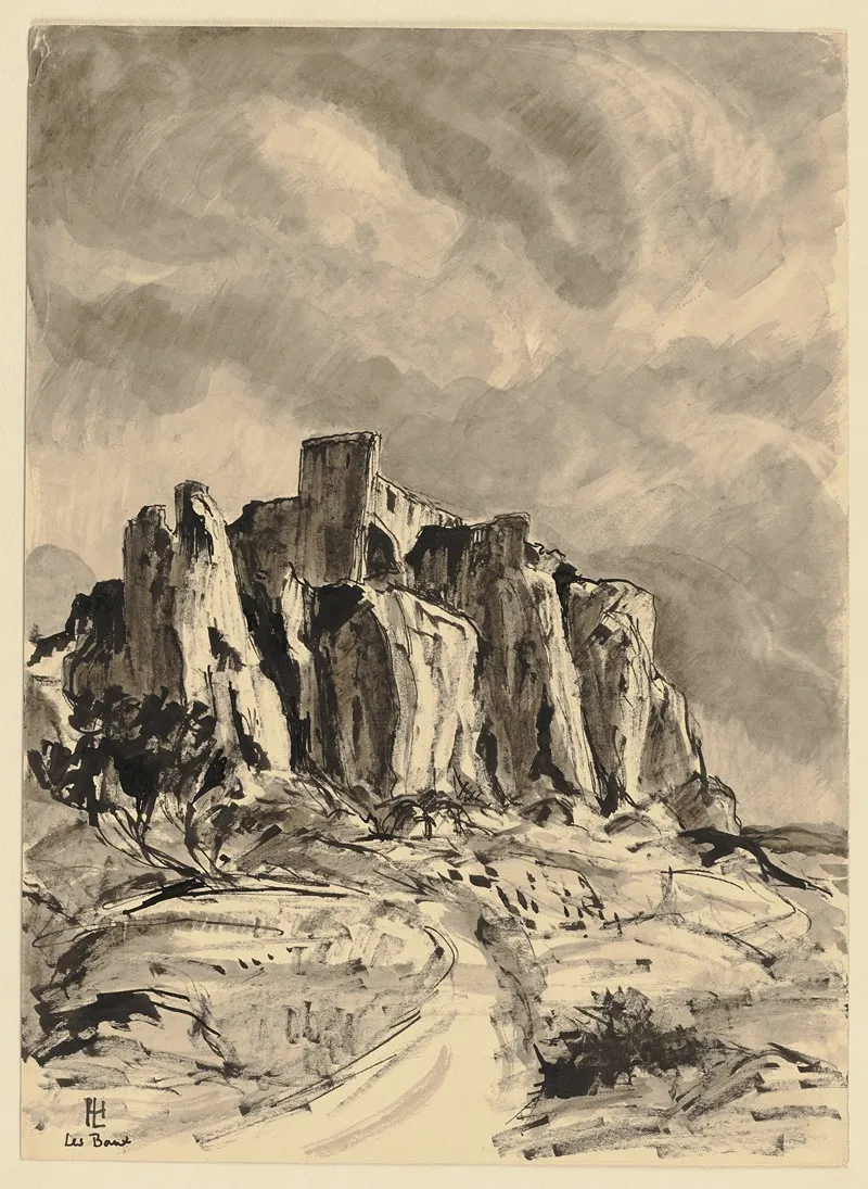 Les Baux De Provence 3 Wall Art by Hermann Lismann - High-Resolution Digital Print
