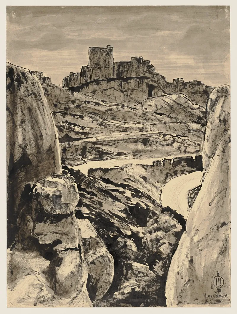 Les Baux De Provence 4 Wall Art by Hermann Lismann - High-Resolution Digital Print