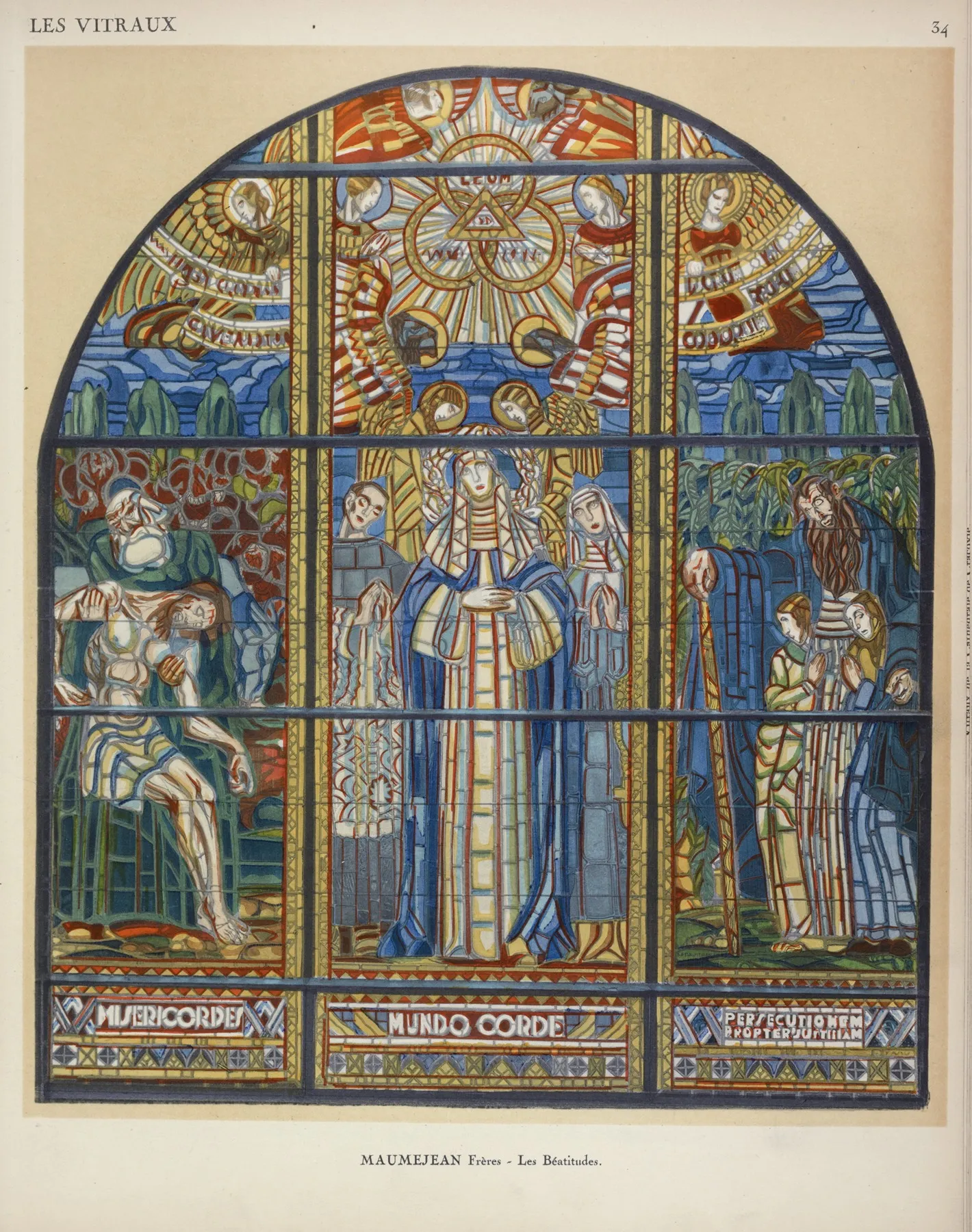 Les Beatitudes Au Pavillon De La Societe Anonyme Maumejean Freres Wall Art by Jacques Gruber - High-Resolution Digital Print