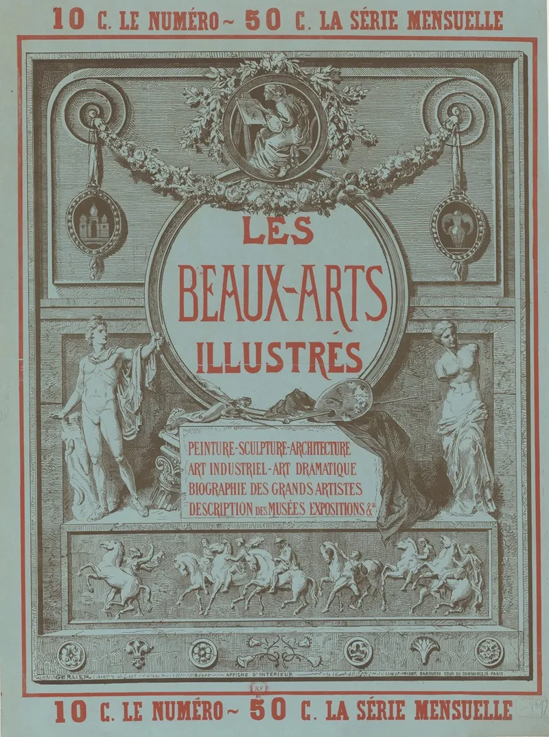 Les Beaux Arts Illustres Wall Art by J. Gerlier - High-Resolution Digital Print
