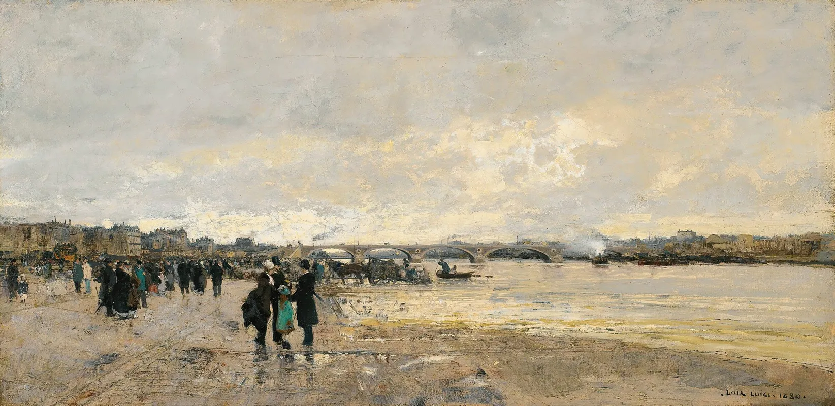 Les Bords De La Seine Pres Du Pont De Bercy