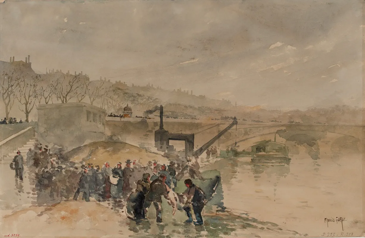 Les Bords De Seine Quai Du Louvre 1er Arrondissement Wall Art by Francis Garat - High-Resolution Digital Print