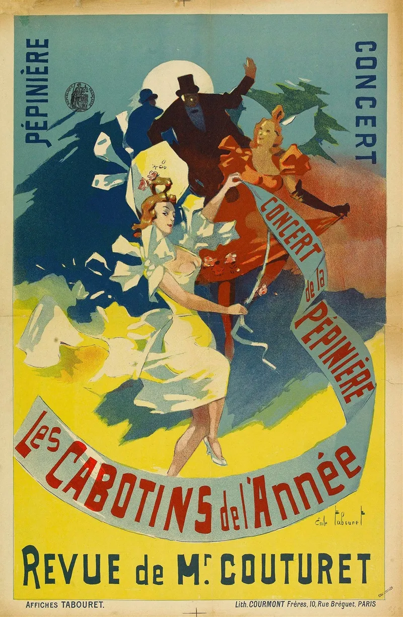 Les Cabotins De Lannee Wall Art by Emile Tabouret - High-Resolution Digital Print