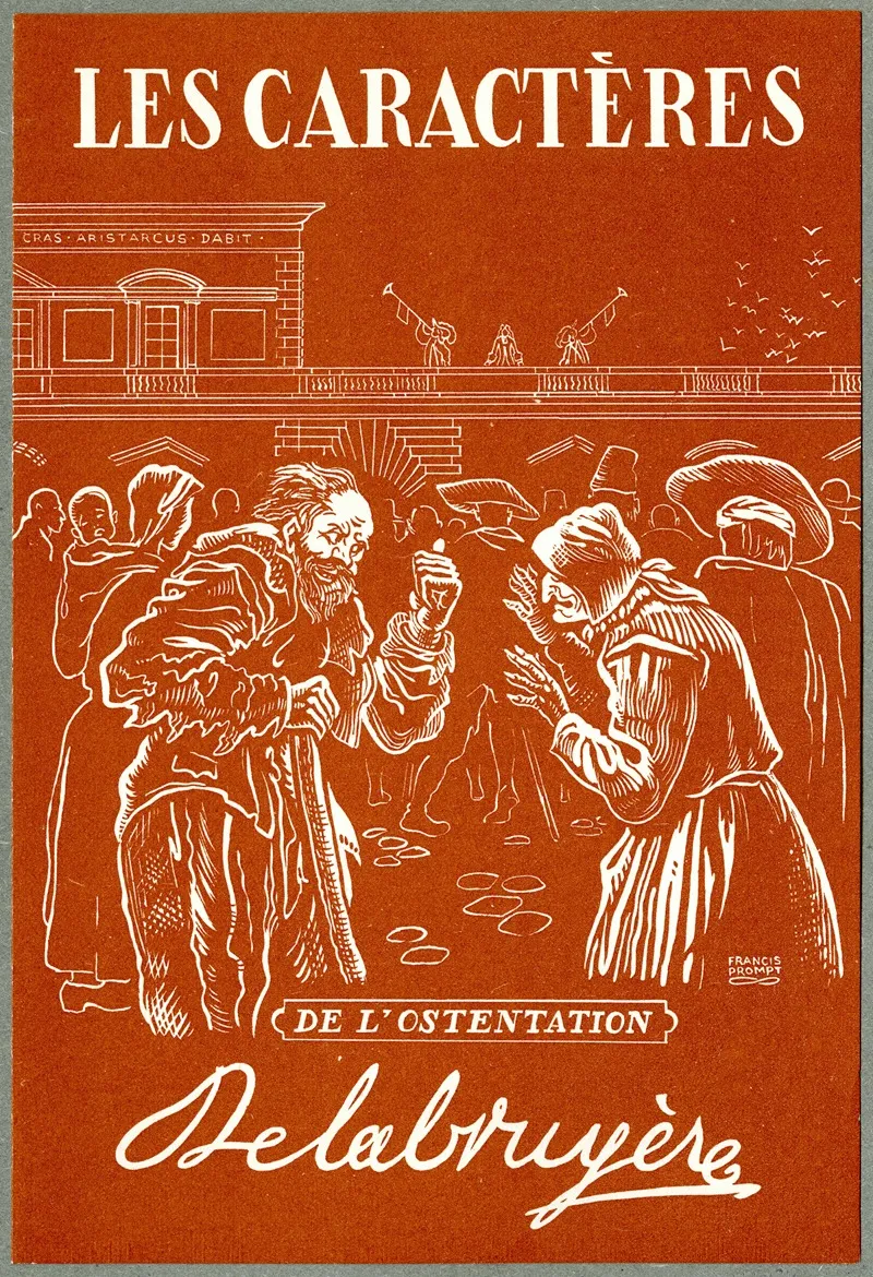 Les Caracteres De Lostentation Wall Art by Francis Prompt - High-Resolution Digital Print