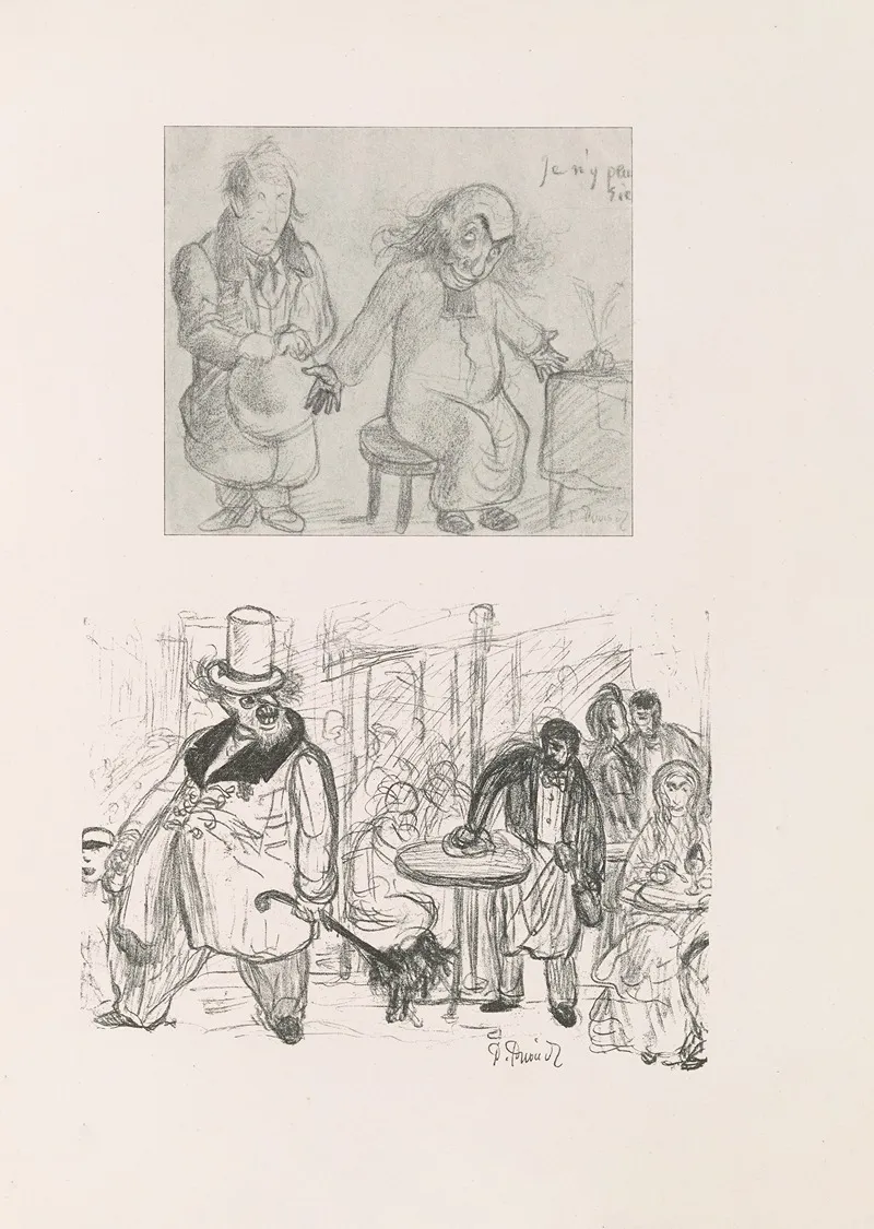 Les Caricatures De Puvis De Chavannes Pl 04 Wall Art by Pierre Puvis de Chavannes - High-Resolution Digital Print