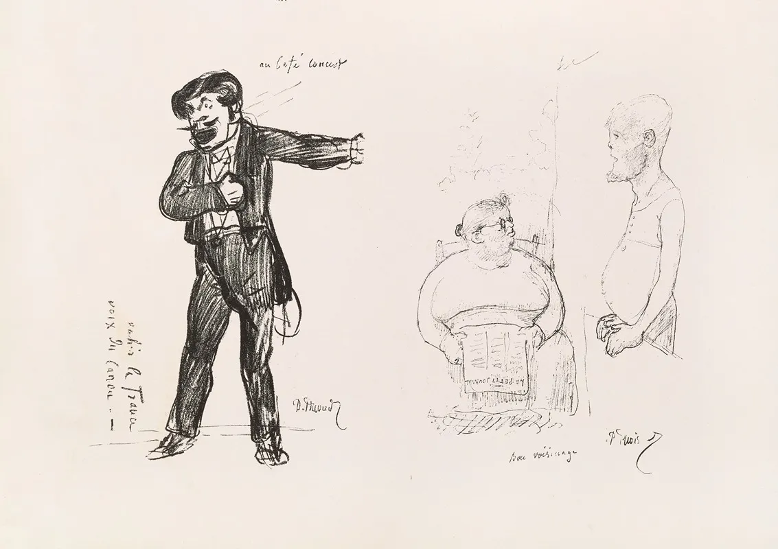 Les Caricatures De Puvis De Chavannes Pl 32