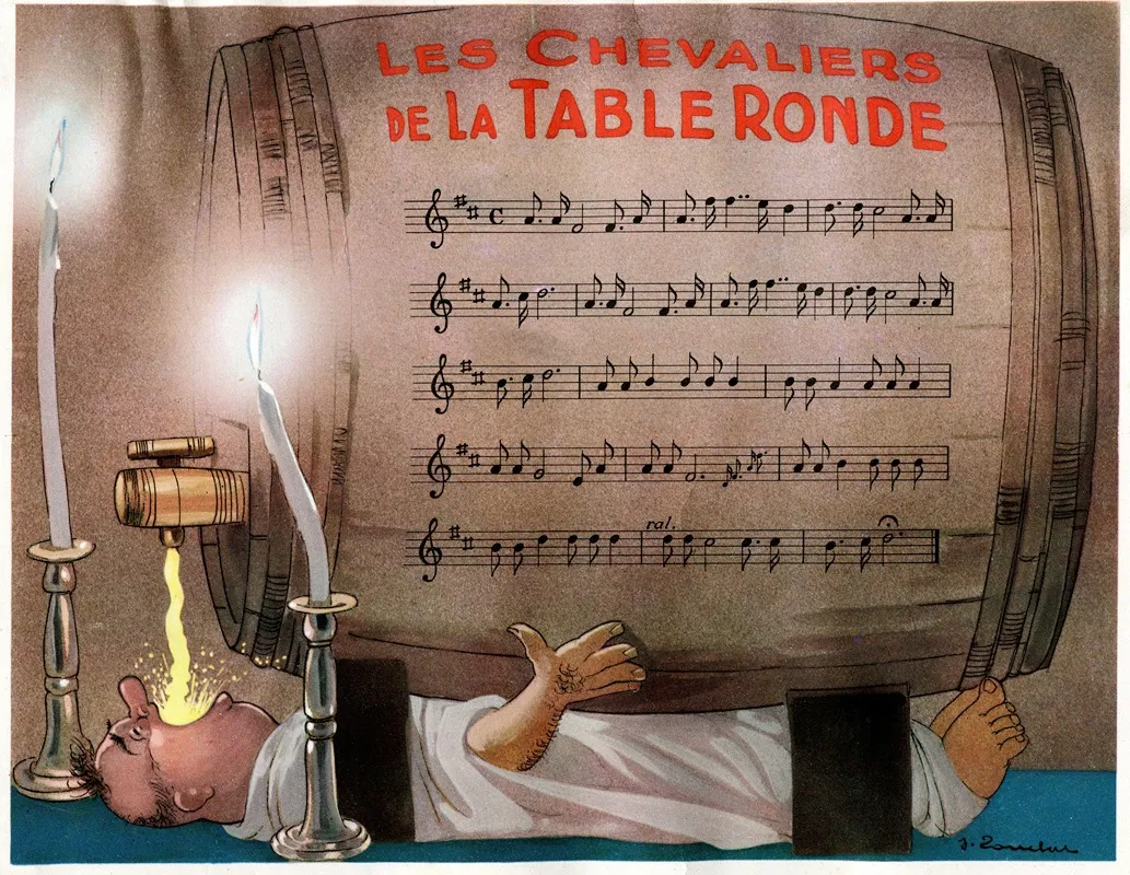 Les Chevaliers De La Table Ronde Wall Art by Jacques Touchet - High-Resolution Digital Print