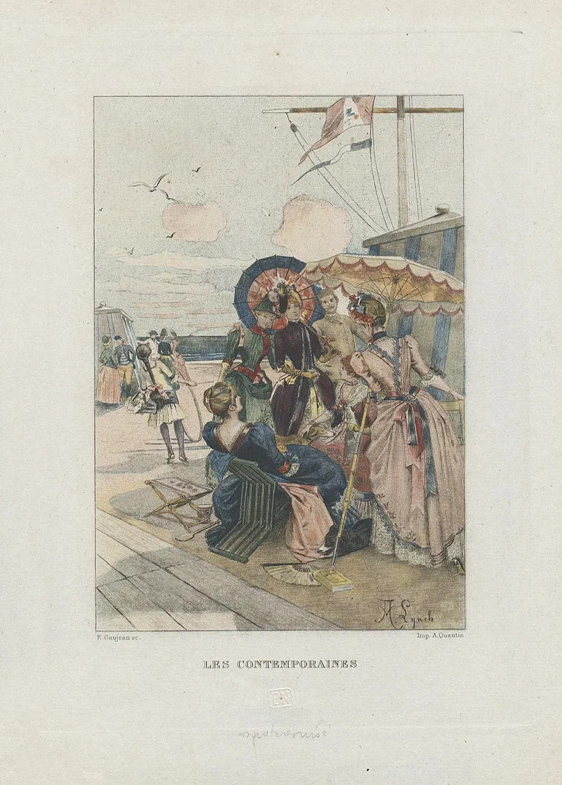 Les Contemporaines Wall Art by Eugène Gaujean - High-Resolution Digital Print