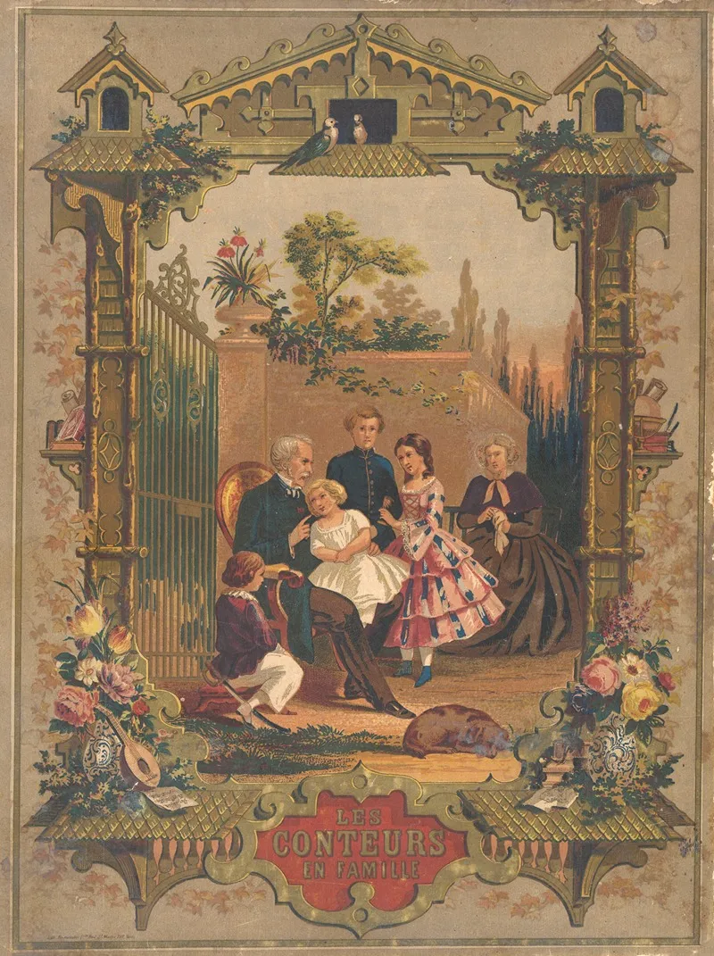 Les Conteurs En Famille Cover Wall Art by François Grenier - High-Resolution Digital Print