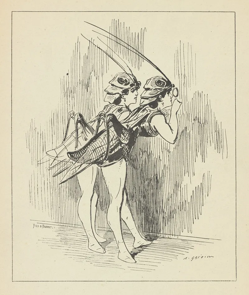 Les Coulisses Wall Art by Alfred Grévin - High-Resolution Digital Print