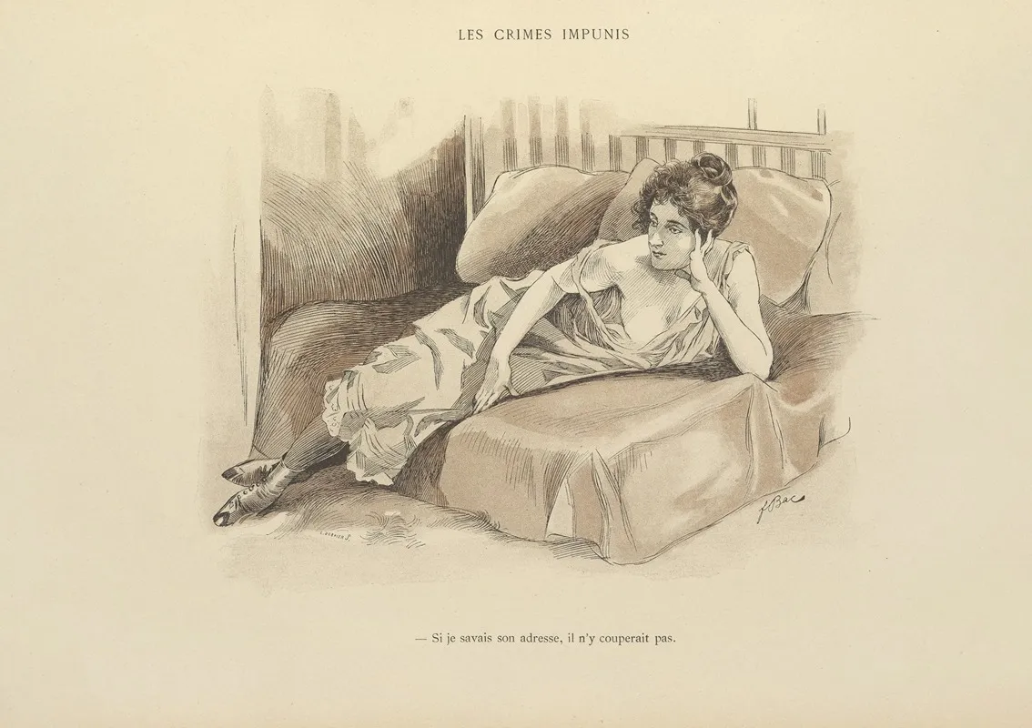 Les Crimes Impunis Wall Art by Ferdinand Bac - High-Resolution Digital Print