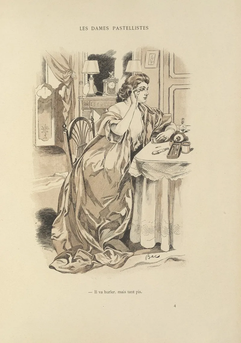 Les Dames Pastellistes Wall Art by Ferdinand Bac - High-Resolution Digital Print