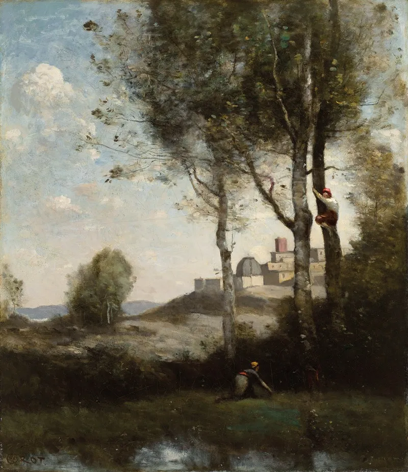 Les Denicheurs Toscans 2 Wall Art by Jean-Baptiste-Camille Corot - High-Resolution Digital Print