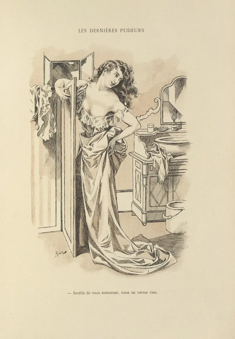 Les Dernieres Pudeurs Wall Art by Ferdinand Bac - High-Resolution Digital Print
