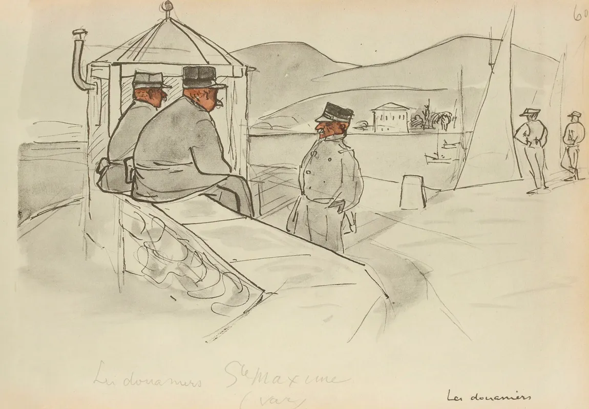 Les Douaniers Sainte Maxime Wall Art by Paul Goute - High-Resolution Digital Print
