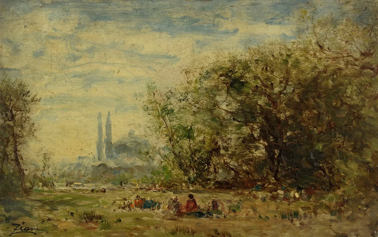 Les Eaux Douces Dasie Environs De Constantinople