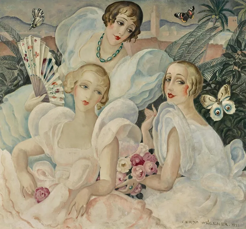 Les Femmes Fatales Wall Art by Gerda Wegener - High-Resolution Digital Print