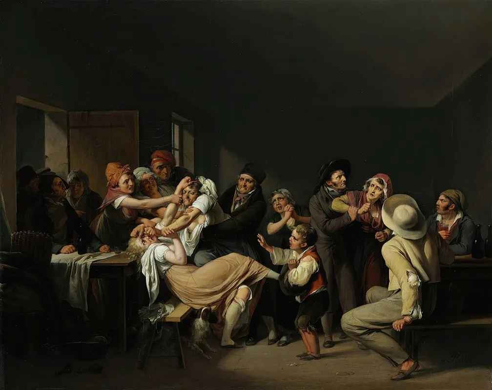 Les Femmes Se Battent Wall Art by Louis-Léopold Boilly - High-Resolution Digital Print