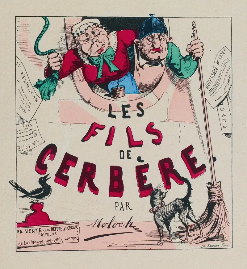 Les Fils De Cerbere Par Moloch Wall Art by Moloch (Alphonse Hector Colomb) - High-Resolution Digital Print