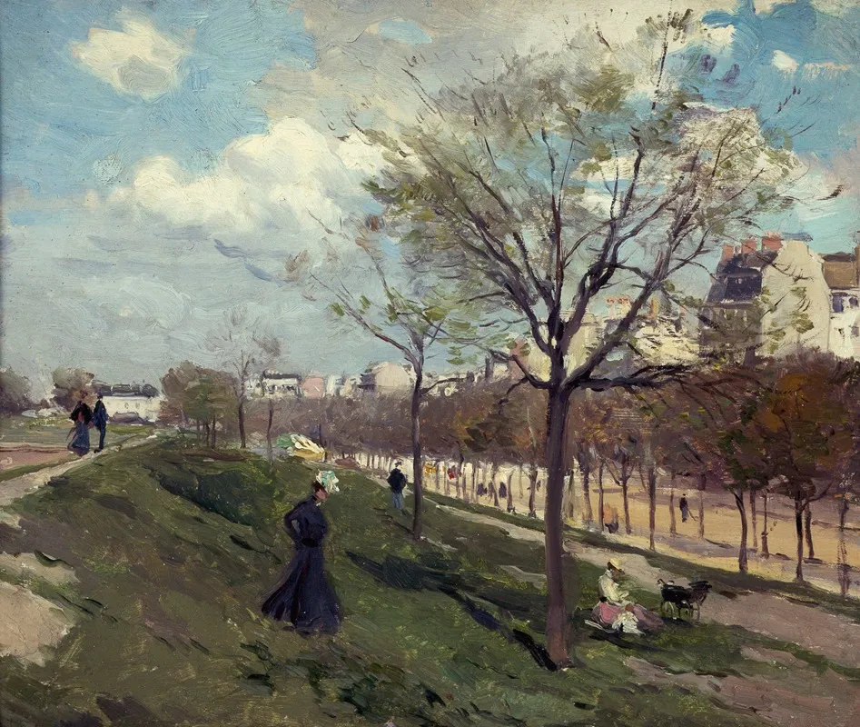Les Fortifications Boulevard Gouvion Saint Cyr 2 Wall Art by Ferdinand Marks - High-Resolution Digital Print