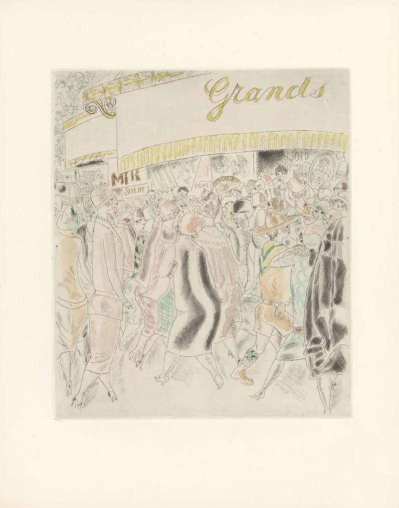 Les Grands Magasins Wall Art by Chas Laborde - High-Resolution Digital Print