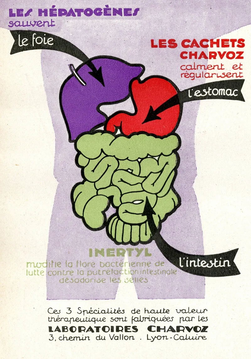 Les Hepatogenes Wall Art by Laboratoires Charvoz - High-Resolution Digital Print