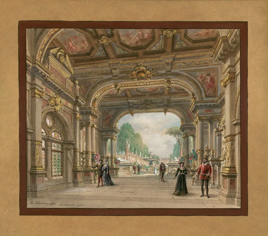 Les Huguenots Act I Wall Art by Philippe Marie Chaperon - High-Resolution Digital Print