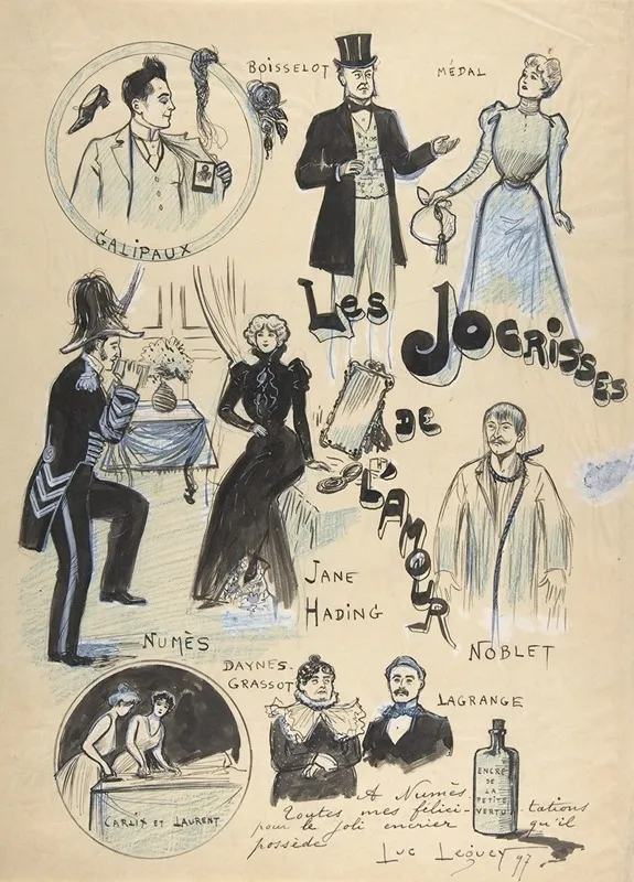 Les Jocrisses De Lamour Wall Art by Luc Leguey - High-Resolution Digital Print