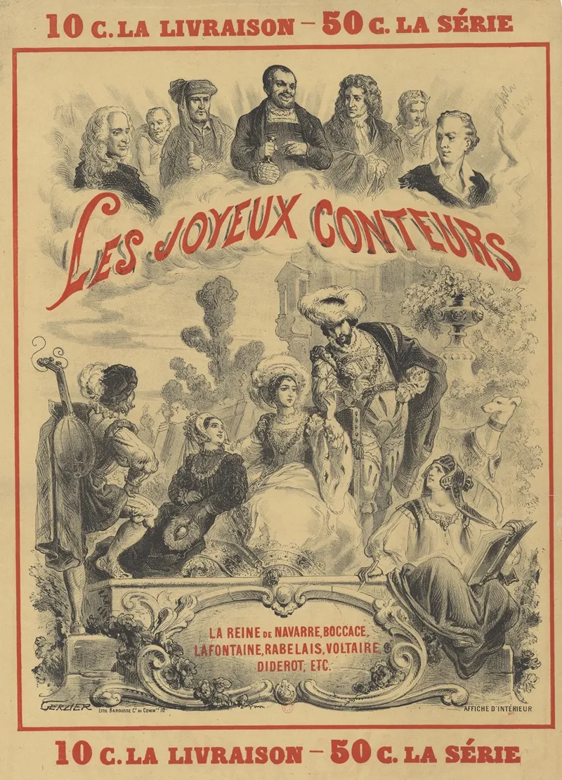 Les Joyeux Conteurs Wall Art by J. Gerlier - High-Resolution Digital Print