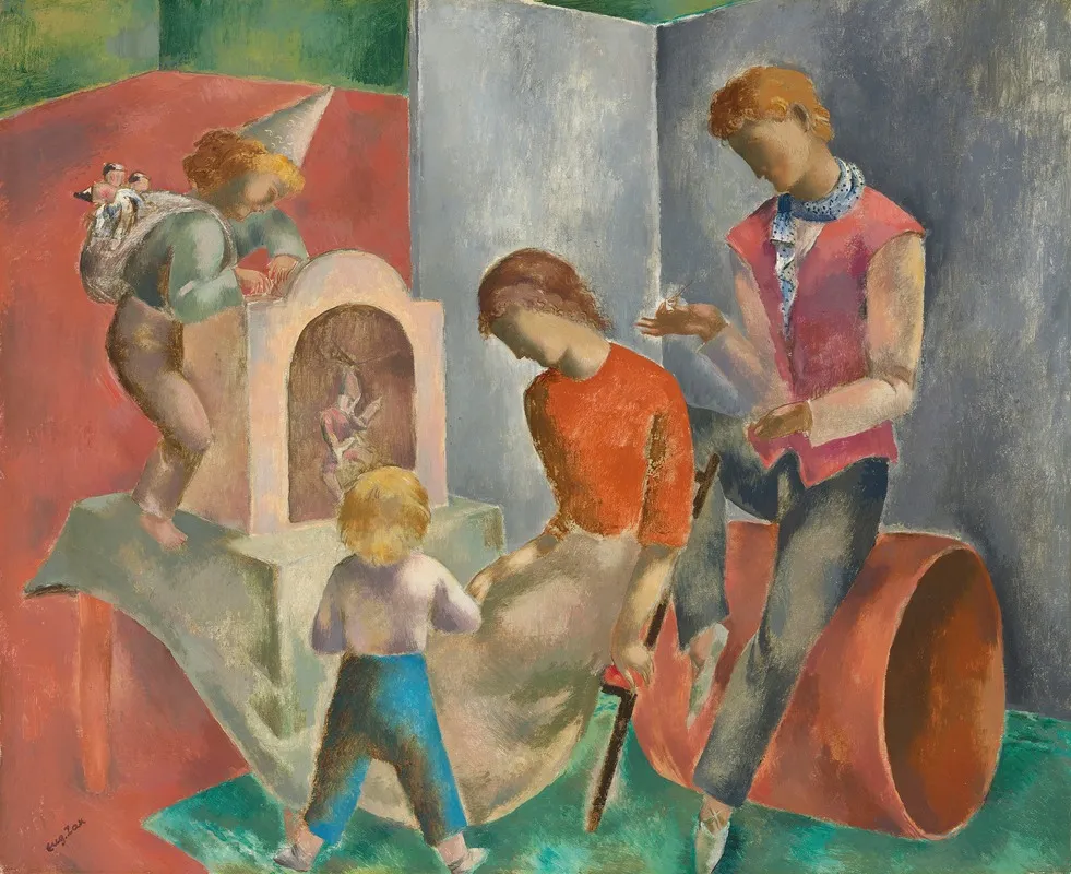 Les Marionnettes Wall Art by Eugeniusz Zak - High-Resolution Digital Print