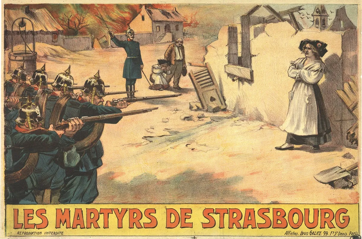 Les Martyrs De Strasbourg Wall Art by Louis Galice - High-Resolution Digital Print