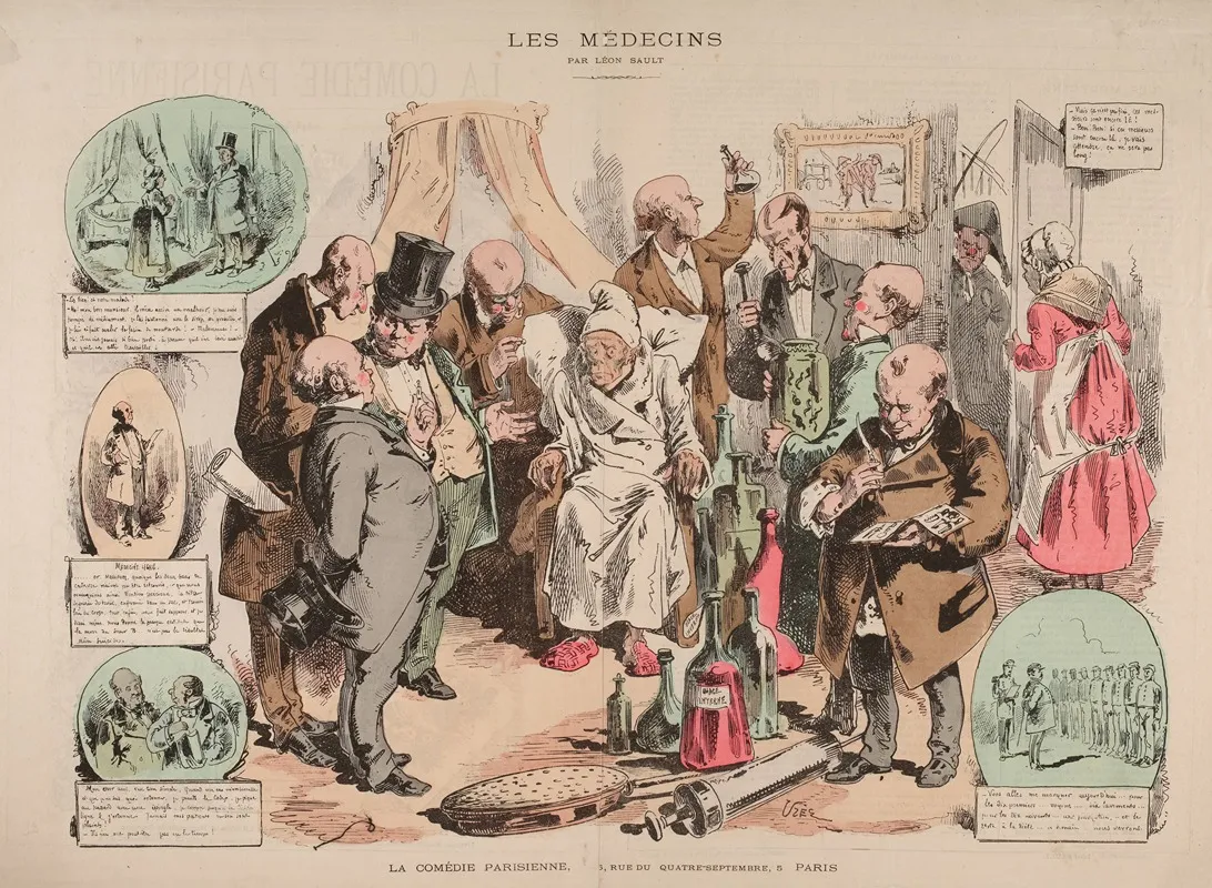 Les Medecins Wall Art by Valentin Achille Lemot - High-Resolution Digital Print