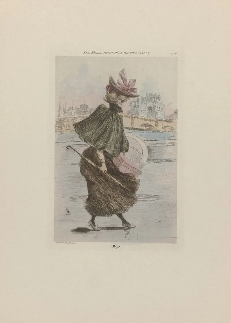 Les Modes Feminines Du Xixe Siecle 2 Wall Art by Henri Boutet - High-Resolution Digital Print
