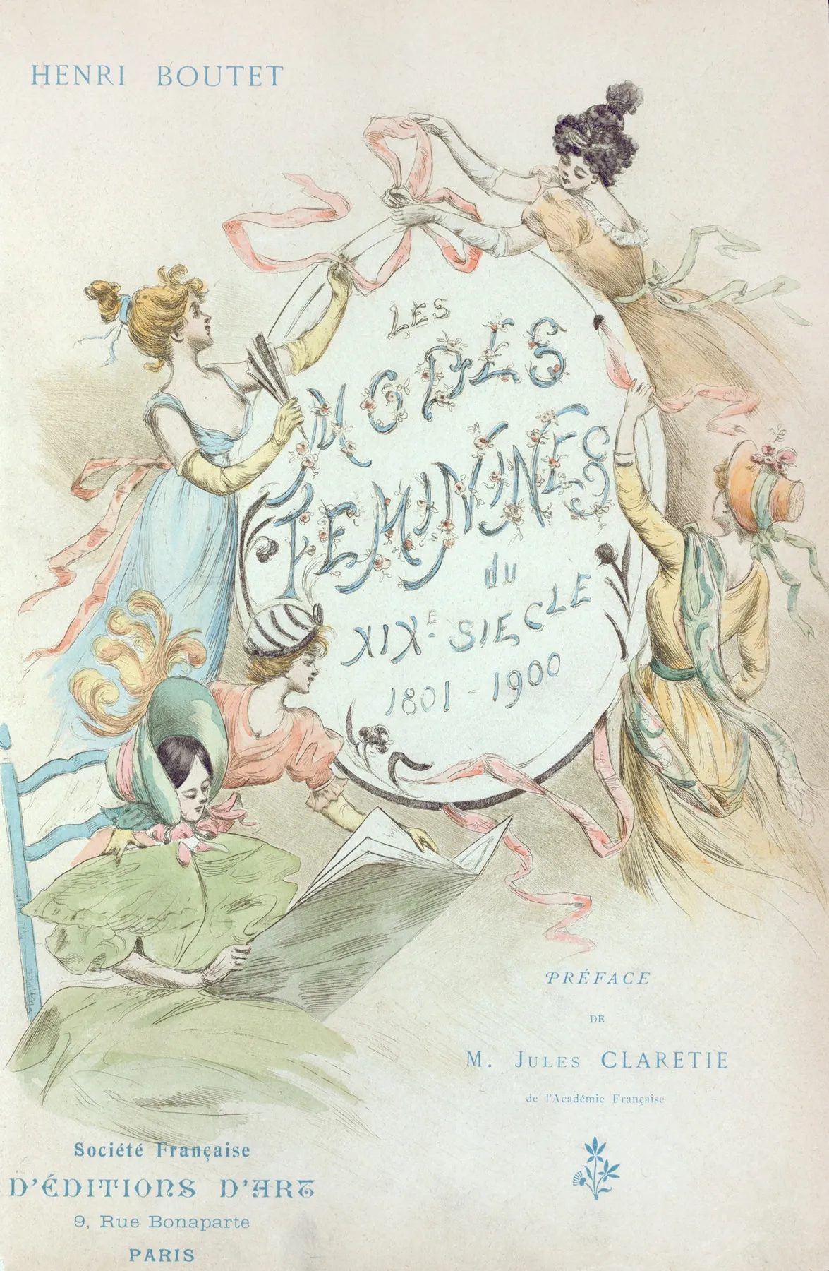 Les Modes Feminines Du Xixe Siecle Frontispiece Wall Art by Henri Boutet - High-Resolution Digital Print
