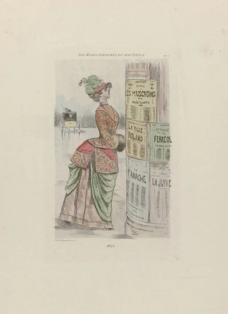 Les Modes Feminines Du Xixe Siecle Wall Art by Henri Boutet - High-Resolution Digital Print