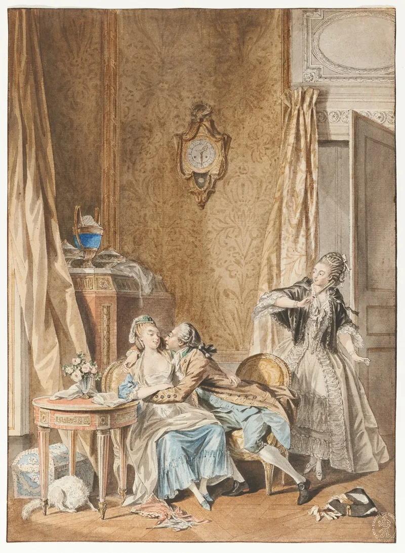 Les Moeurs Du Temps Wall Art by Sigmund Freudenberger - High-Resolution Digital Print