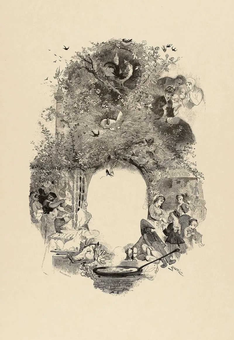 Les Mois Gastronomiques Avril Wall Art by Edmond Morin - High-Resolution Digital Print