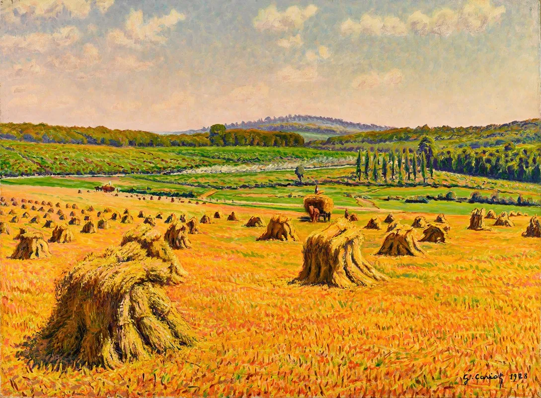 Les Moissons Paysage Aux Meules