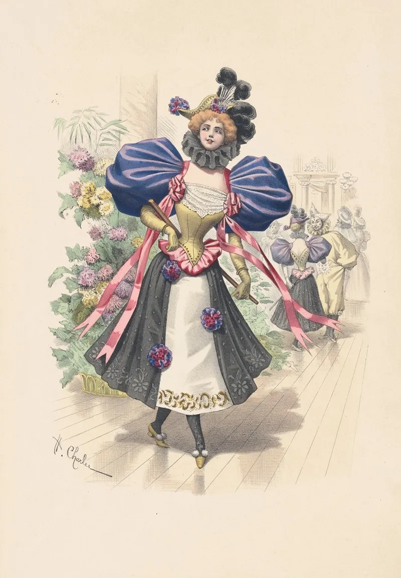 Les Nouveautes Parisiennes Wall Art by H. Charles - High-Resolution Digital Print