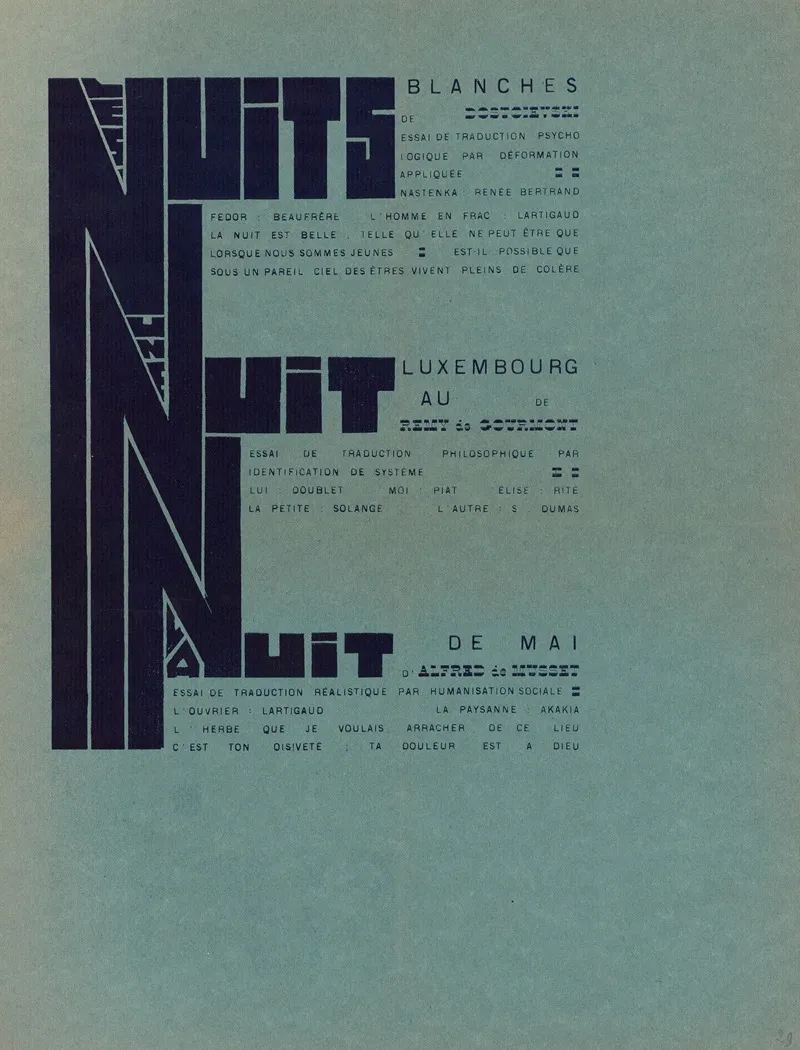 Les Nuits Blanches De Dostoievski