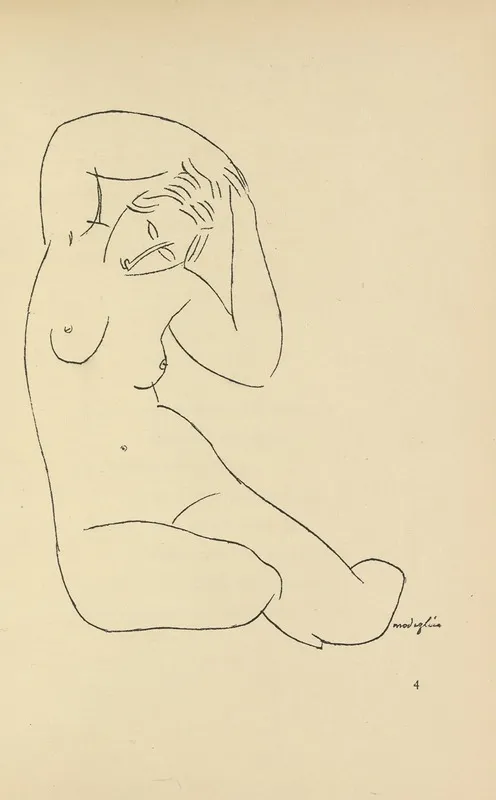 Les Nymphes 4 Wall Art by Amedeo Modigliani - High-Resolution Digital Print