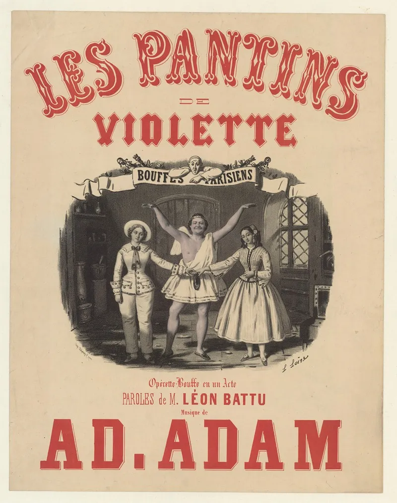 Les Pantins De Violette Wall Art by Léon Loire - High-Resolution Digital Print
