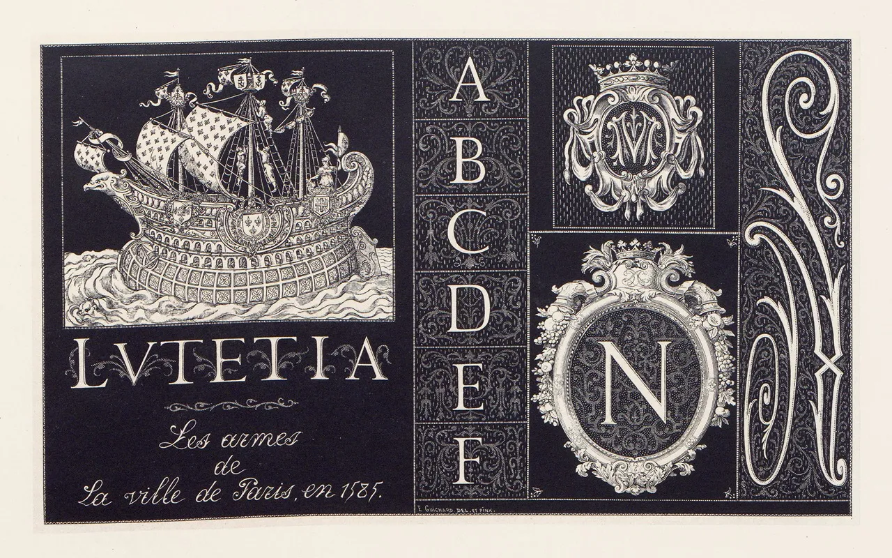 Les Petits Alphabets Du Brodeur Pl 15 Wall Art by Édouard Guichard - High-Resolution Digital Print