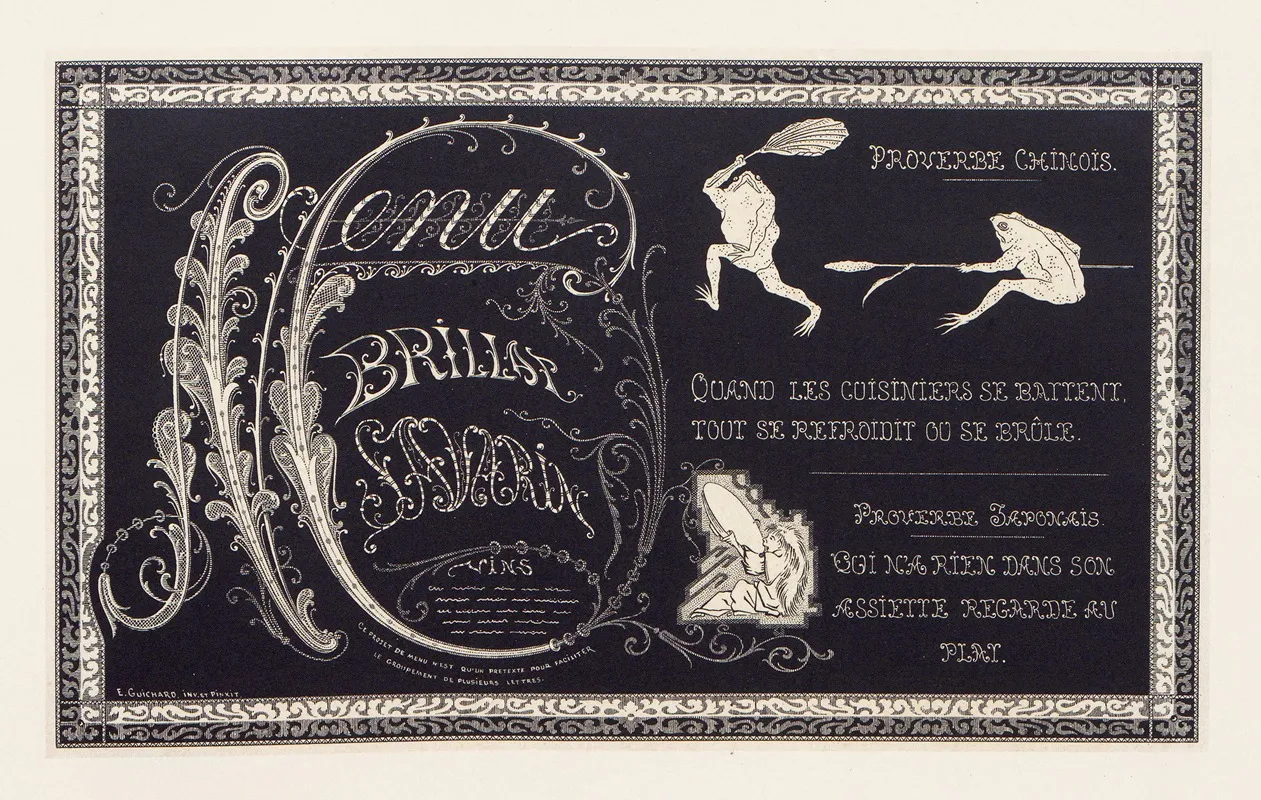 Les Petits Alphabets Du Brodeur Pl 20 Wall Art by Édouard Guichard - High-Resolution Digital Print